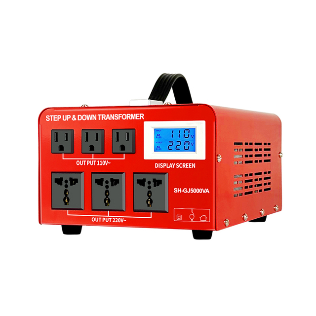 Internasionale weergawe 5000VA multifunksionele stap-down-transformator, ondersteun 220V tot 110V en 110V tot 220V een-sleutel-oorskakeling