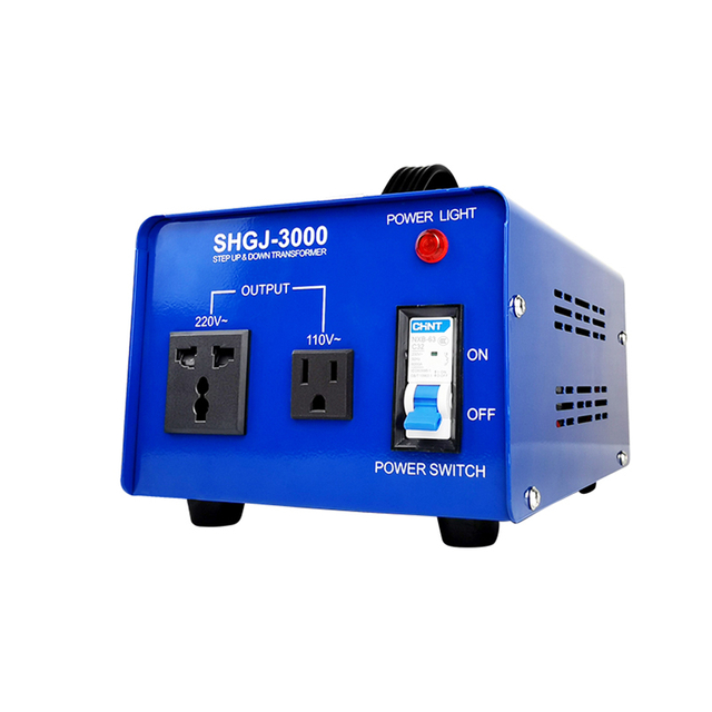 Shunhong 3000VA Tiontaire Voltais Idirmhalartaithe 220V go 110V/110V go 220V Tiontaire Voltais Uilíoch Idirnáisiúnta.