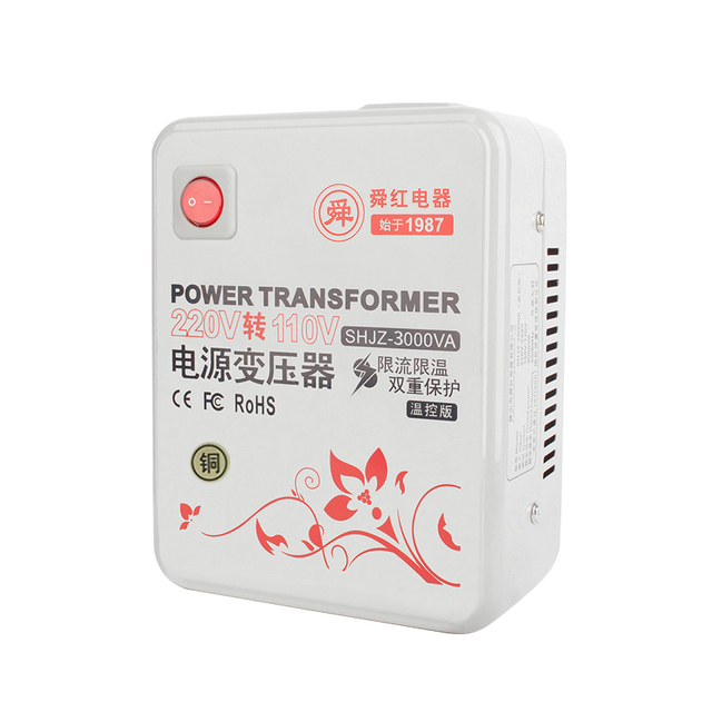 3000W pingemuundur, 220 V–110 V, puhas vask, mis on valmistatud elektrienergia kaaslasest