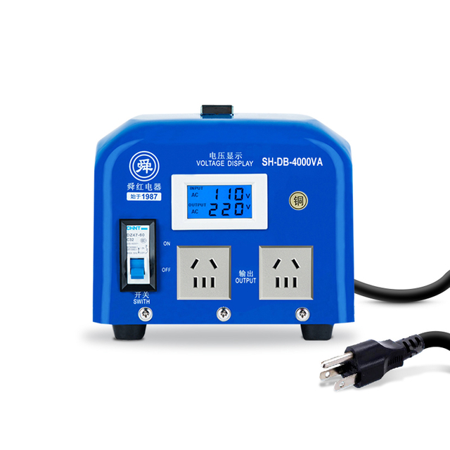 Déantúsaíocht 4000VA Transformer Treisiú Grád Tionscail 110V go 220V le copar íon, dearadh nuálaíoch, feidhmíocht den scoth, réiteach soláthair cumhachta cobhsaí le haghaidh trealaimh iolrach