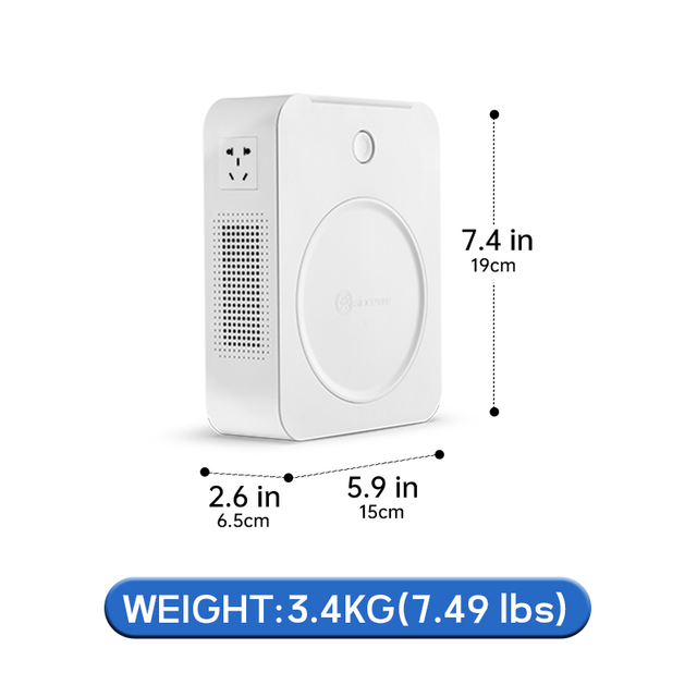 T&auml;m&auml; 800 VA:n tehostettu muuntaja muuntaa 110 V j&auml;nnitteen 220 V:ksi, mik&auml; mahdollistaa 220 V:n j&auml;nnitett&auml; vaativien eurooppalaisten laitteiden k&auml;yt&ouml;n alueilla, joissa on 110 V, kuten Yhdysvalloissa.