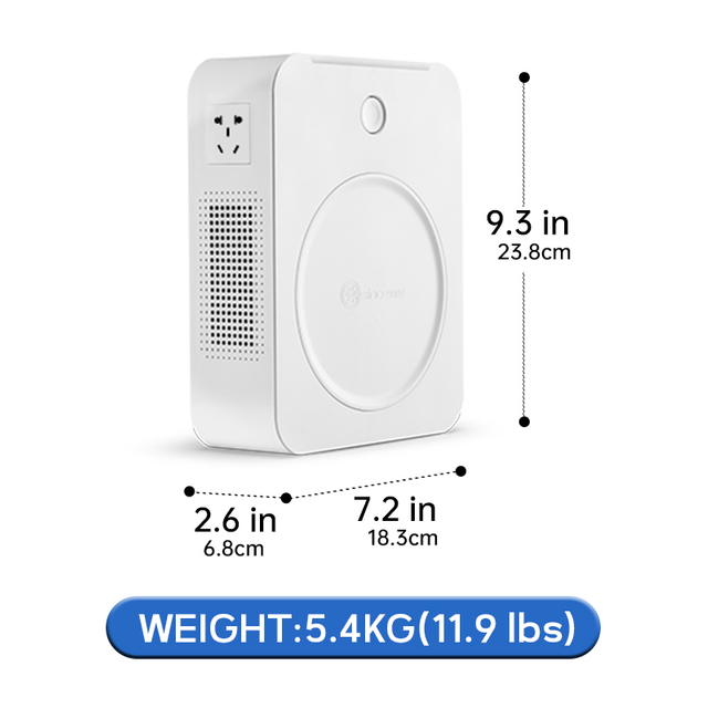 2000VA Boost Voltage Converter သည် 110 ဗို့အား 220 ဗို့သို့ ပြောင်းလဲပြီး အထွက် နှစ်ခုရှိသည်။